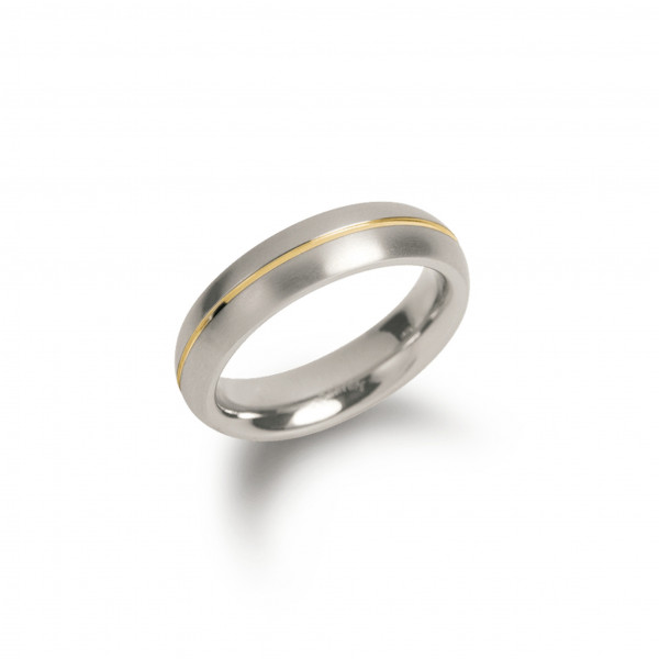 Partnerring Trauring von BOCCIA TITANIUM aus Titan in bicolor