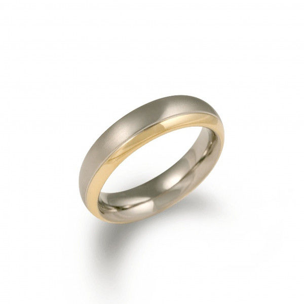 Partnerring Trauring von BOCCIA TITANIUM aus Titan in bicolor