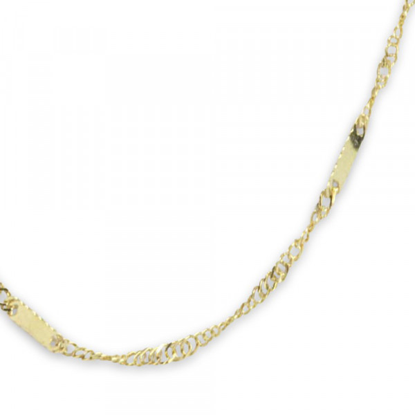 Singapur Collierkette Halskette Anhängerkette echt Gold 333 (8 kt)