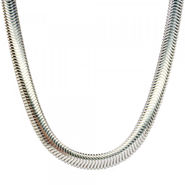 Halskette Kette ovale Schlangenkette echt Silber 925 Länge 45 cm