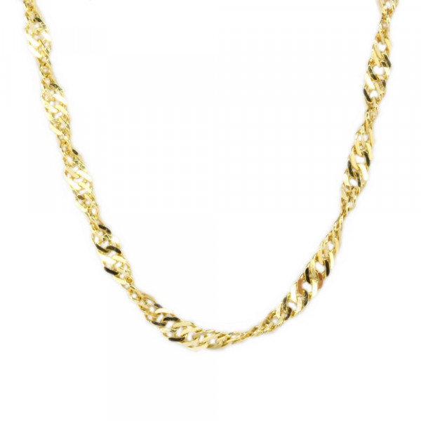 Damen Kette Halskette Singapur echt Gold 333 (8 kt )