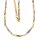 Singapur Collier echt Gold 333  (8 kt)  bicolor in 42 cm