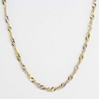 Damen Collier Singapur Kette echt Gold 333  (8 kt) 45 cm...