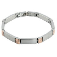 Damen Armband aus Titan bicolor TITANIUM zweifarbig rose...