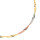 Damen Armkette Singapur 2 mm echt Gold 333 (8 kt) in tricolor