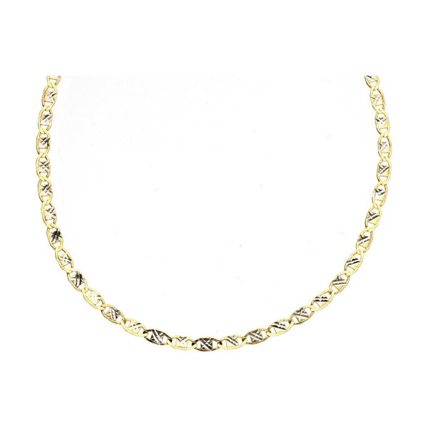 Kette Collier aus echt Gold 333 (8 kt) in bicolor 45 cm lang