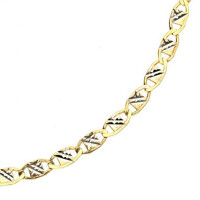 Kette Collier aus echt Gold 333 (8 kt) in bicolor 45 cm lang