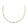 Kette Collier aus echt Gold 333 (8 kt) in bicolor 45 cm lang