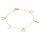 Zartes Bettelarmband mit Zirkonia echt Gold 333 (8 kt) 20 cm verstellbar