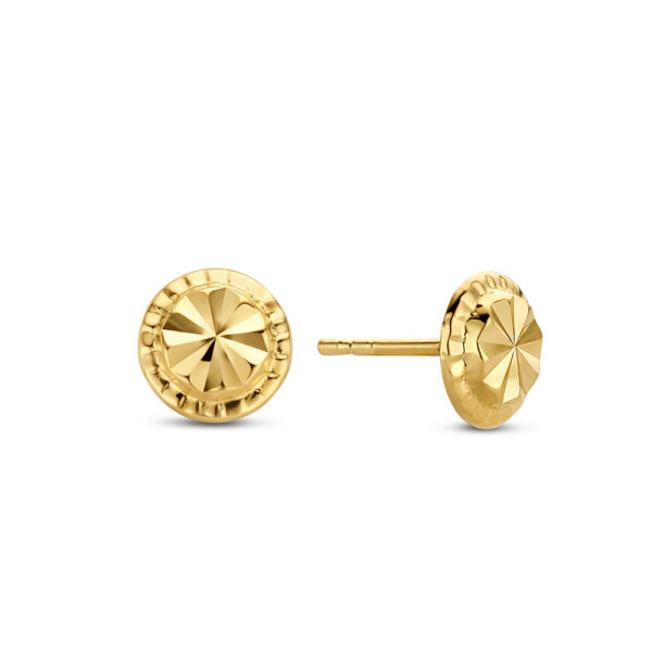 Ohrstecker echt Gold 585 (14 kt) diamantiert