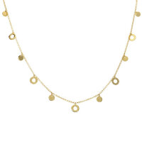 Zartes Damen Collier echt Gold 333 (8 kt) Länge 42 +...