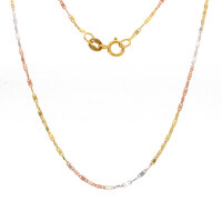 Kette Collierkette echt Gold 333 (8 kt) in tricolor  45...