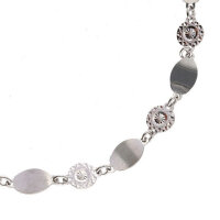 Kette Collier echt Silber 925  rhodiniert