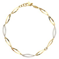 Armband Armkette echt Gold 333 (8 kt) 19 cm lang mit...