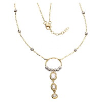 Damen Collier echt Gold  333 (8 kt) mit Zirkonia...