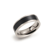 Ring von BOCCIA TITANIUM aus Titan mit schwarzer...