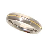 Partnerring Ring von BOCCIA TITANIUM aus Titan in bicolor...