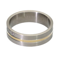 Trauring Ring von Rauschmayer aus Edelstahl und Gold 585...