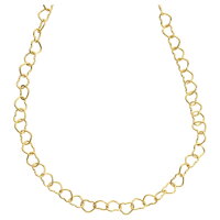 Herz Fußkettchen echt Gold 333 (8 kt)  in 25 cm stufenlos verstellbar