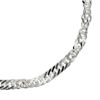 Fußkettchen Singapur Silber 925 Stärke 3 mm