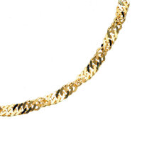 Armkette Singapur 3 mm breit echt Gold 333  (8 kt)