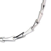 Collier echt Silber 925 Sterlingsilber rhodiniert 42 cm lang