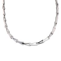 Damen Collier echt Silber 925 Sterlingsilber rhodiniert 42 cm lang