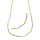 Damen Kette Singapur echt Silber 925 in bicolor in 50 cm