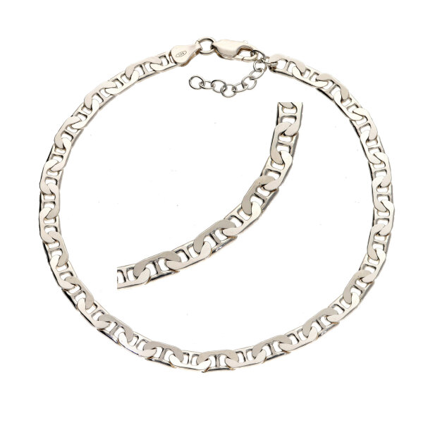 Massive Fußkette Silber 925 Größe XL 31 cm lang verstellbar