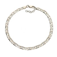 Massive Fußkette Silber 925 Größe XL 31 cm lang verstellbar