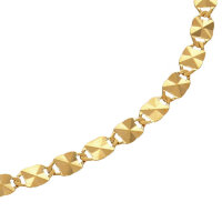 Armkette echt Gold 375 (9 kt)  mit Diamantschliff 19 cm lang