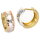 Creolen Klappcreolen aus echt Gold 333 (8kt) in tricolor