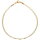Armkette echt Gold 375 (9 kt)  bicolor mit Diamantschliff 19 cm lang