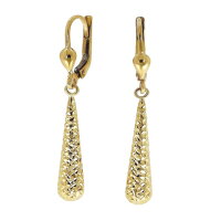 Ohrringe Ohrhänger echt Gold 333 (8 kt)  diamantiert