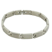 Armband aus Titan TITANIUM matt/poliert 19 cm lang