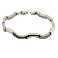 Damen Armband aus Titan TITANIUM matt/poliert  Länge...